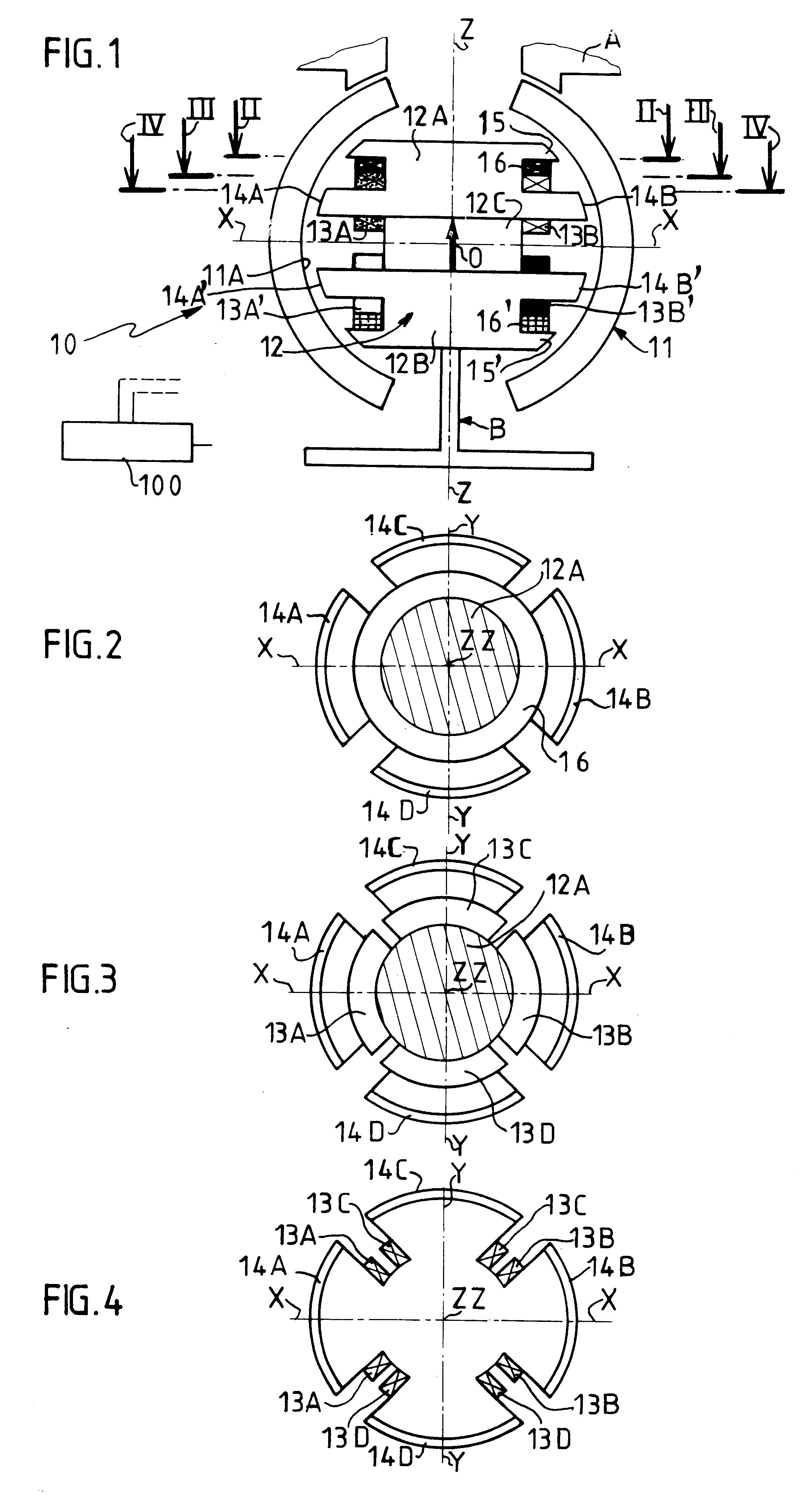 Ball joint type magnetic bearing for tilting body