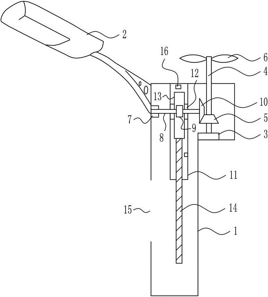 Street lamp rod for removing haze