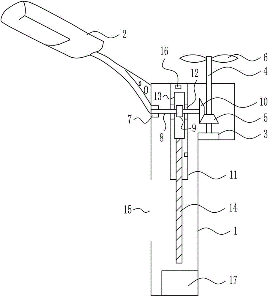 Street lamp rod for removing haze