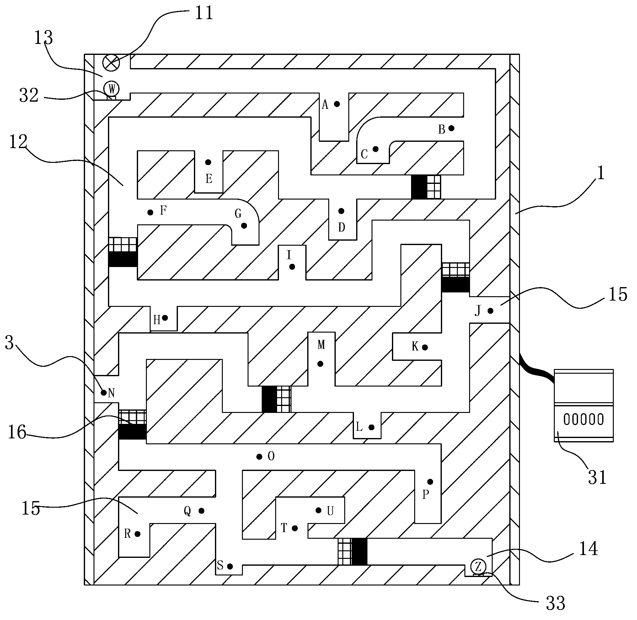 Grounder track-type limbs coordination exercise capacity test system