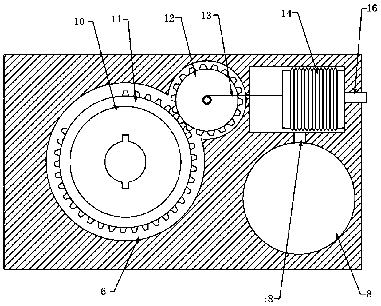 Thread taking device for bolt breakage