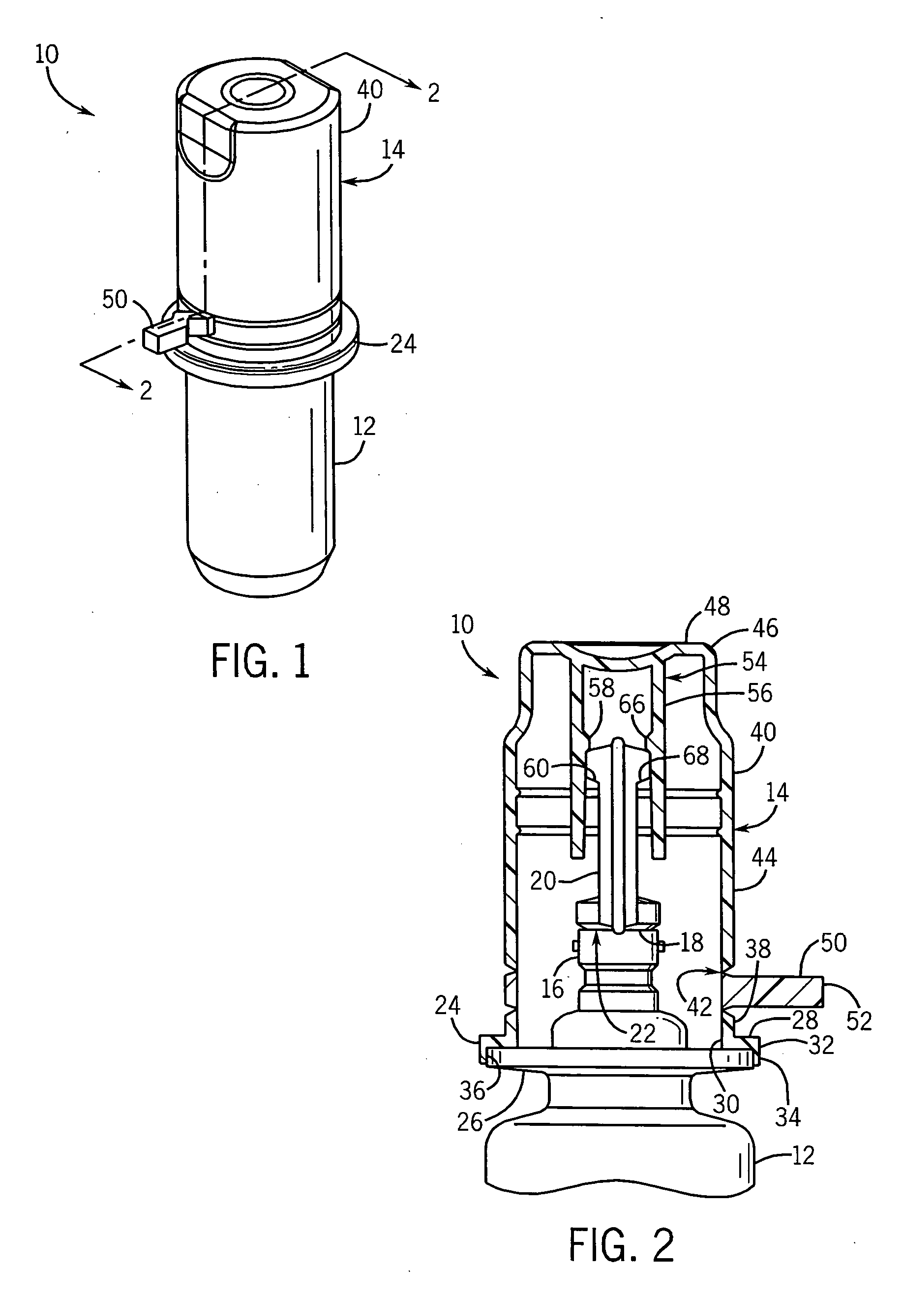 Blow fill sealed container with twist off top operated by overcap and method of making the same