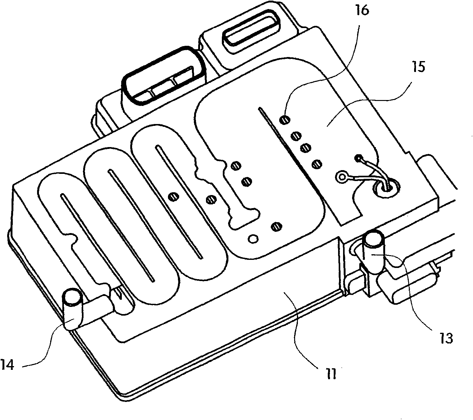 Cooling apparatus for electric modules of hybrid electric vehicle or electric vehicle