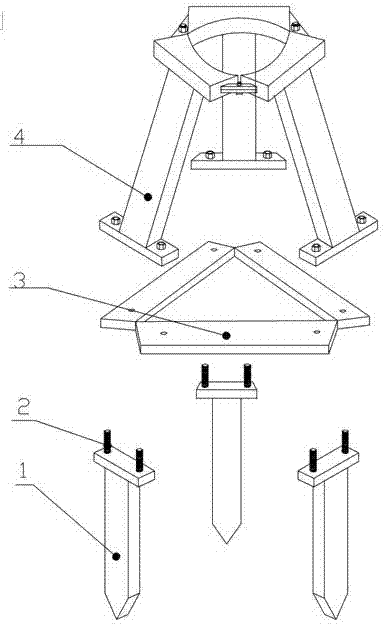 Supporting frame for tree transplanting