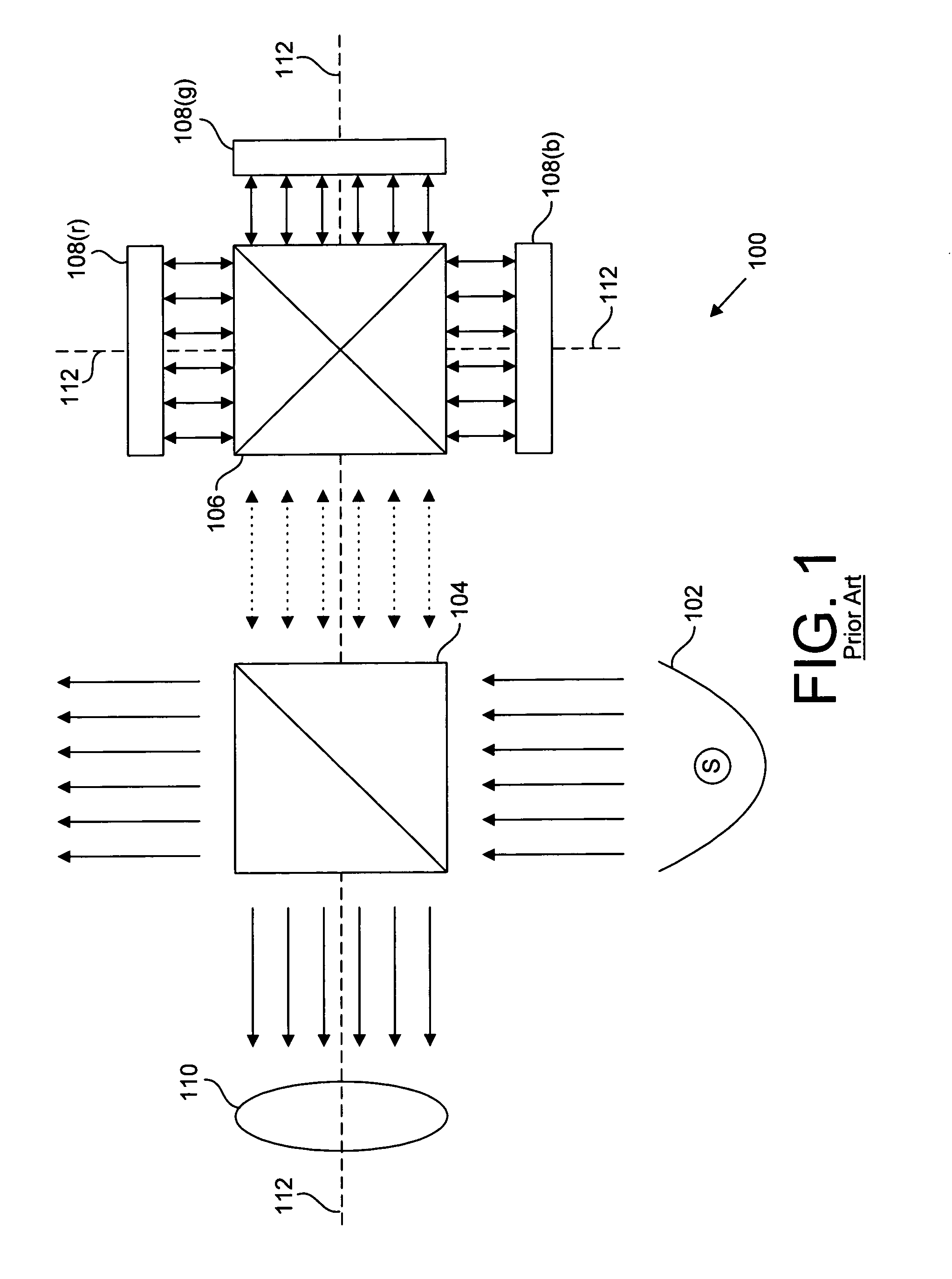 Optical system with angular compensator