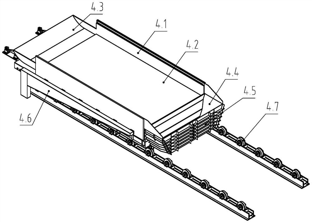 Movable slag bed