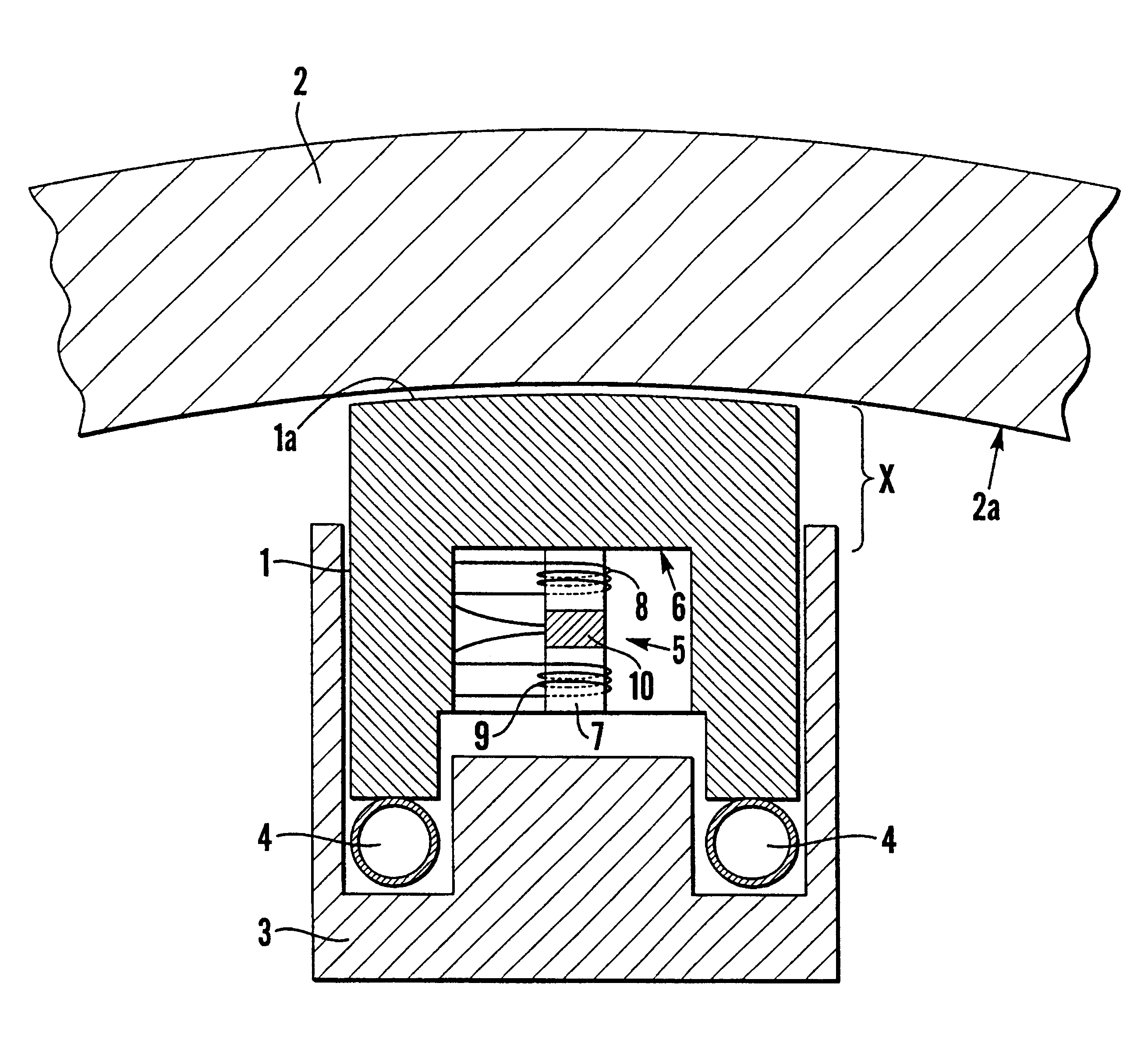 Suction roll seal strip with wear indicator