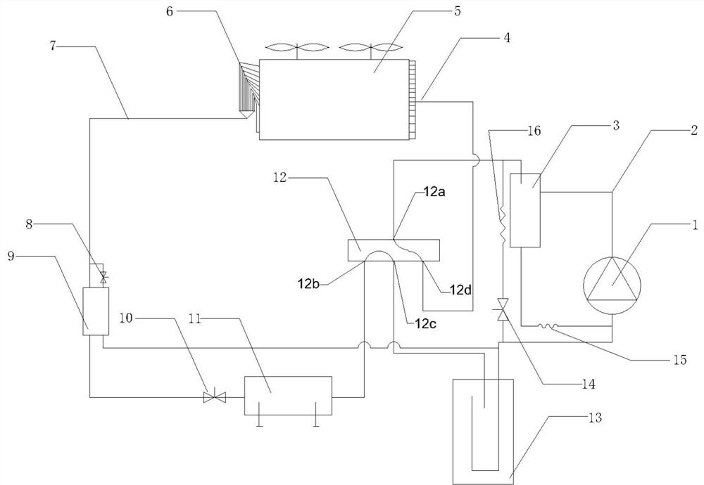 Heat pump air conditioning system and control logic