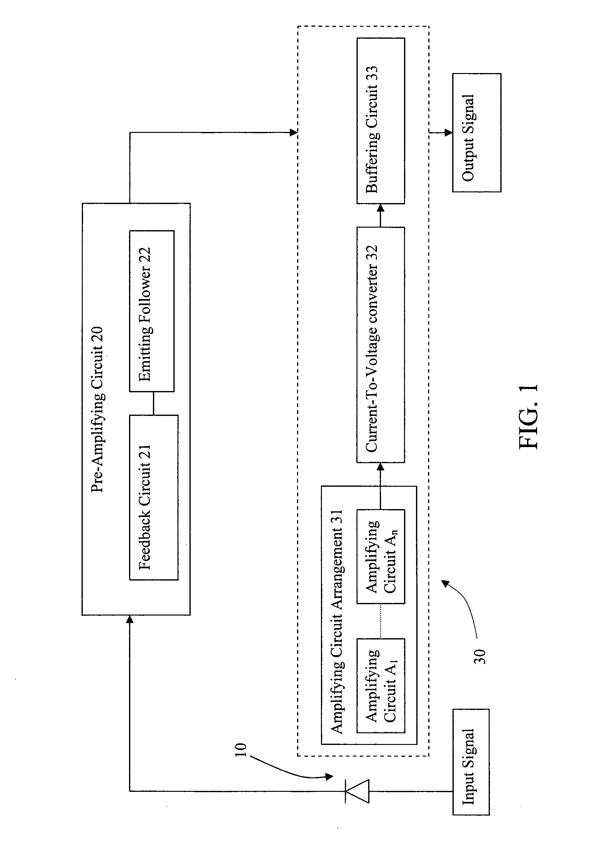 Optical input preamplifier