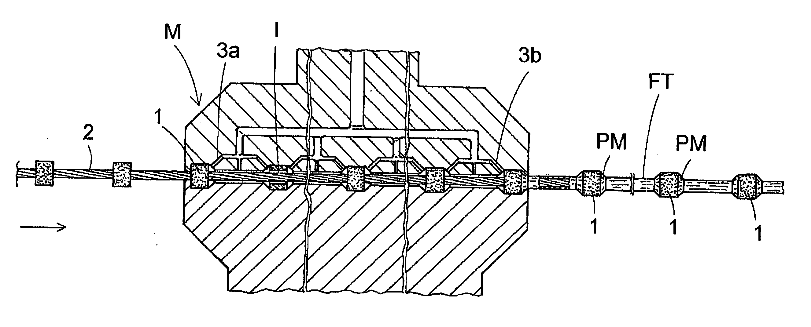 Process for making an annular abrasion bead element for a cutting wire for cutting relatively hard materials