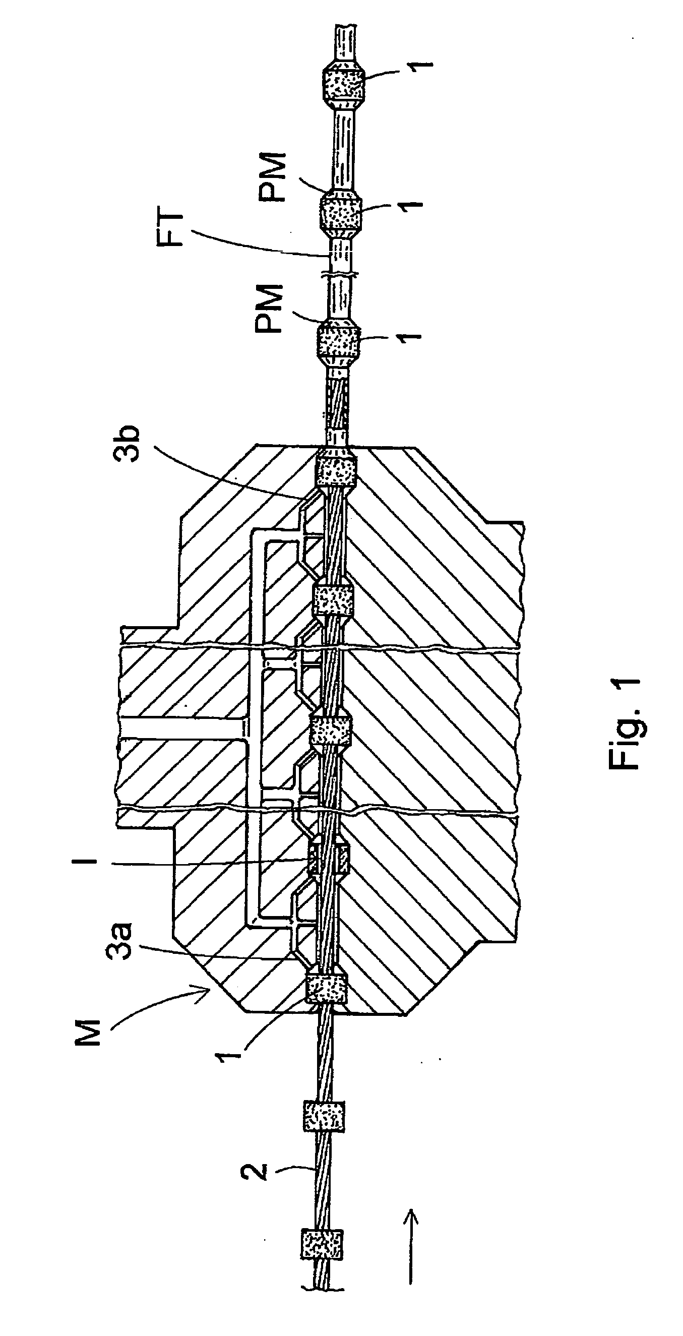 Process for making an annular abrasion bead element for a cutting wire for cutting relatively hard materials