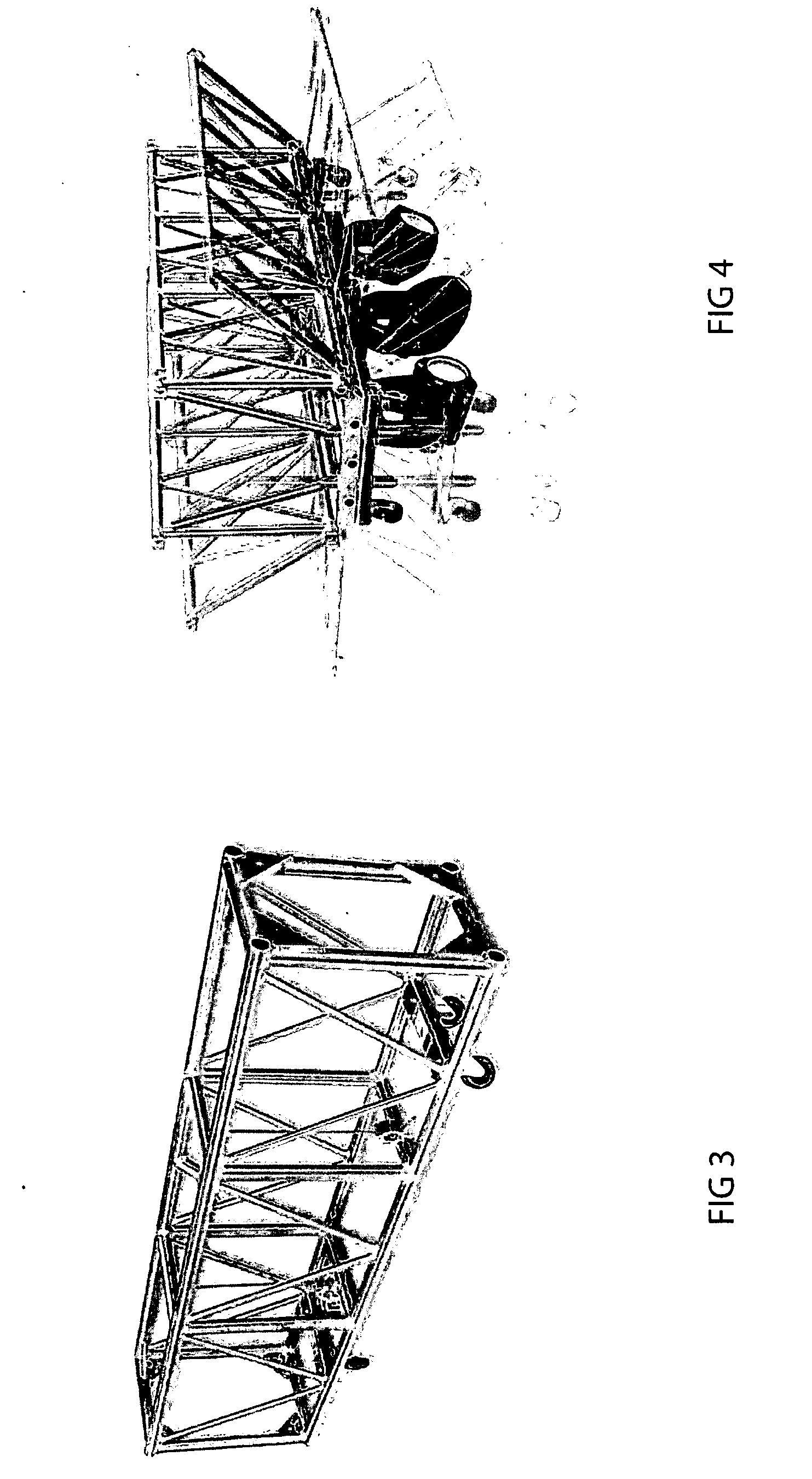 Folding Truss System With Integrated Entertainment Technology Equipment and Method Thereof