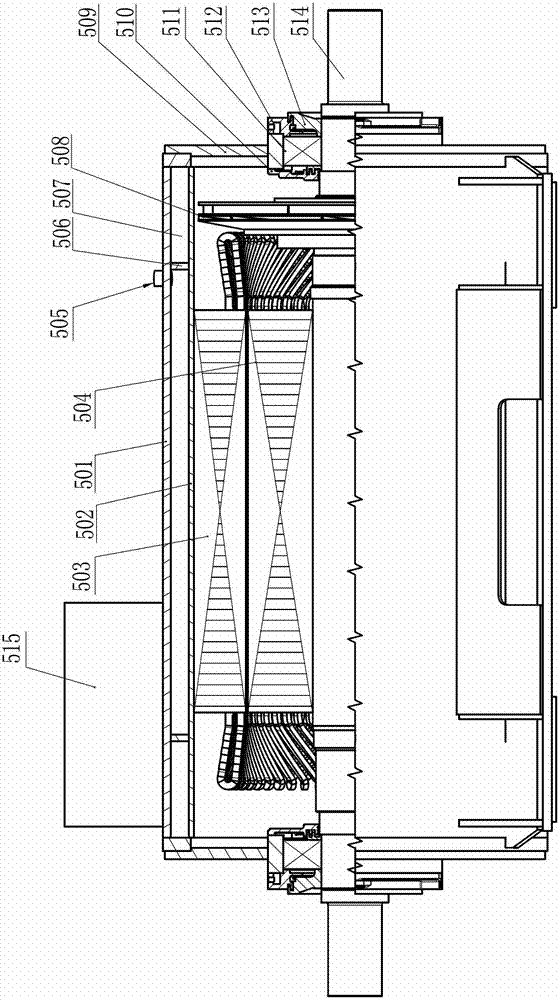 Direct-drive ground wind generating set for high-altitude power generation