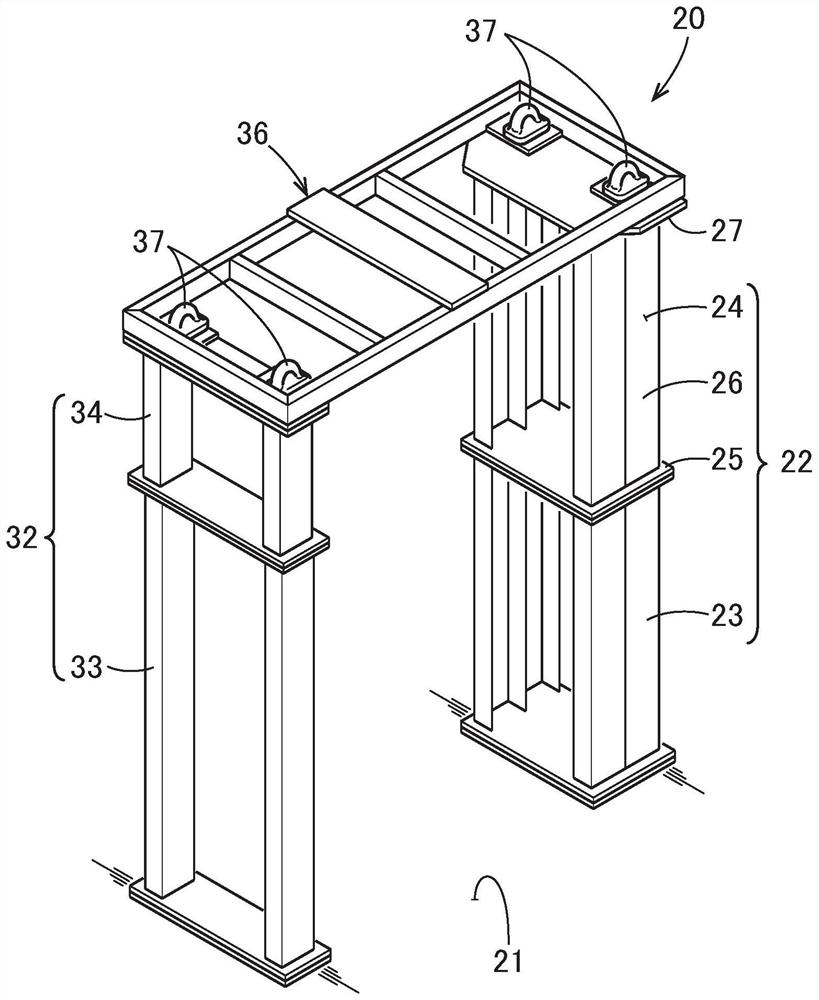 Vertical injection molding device