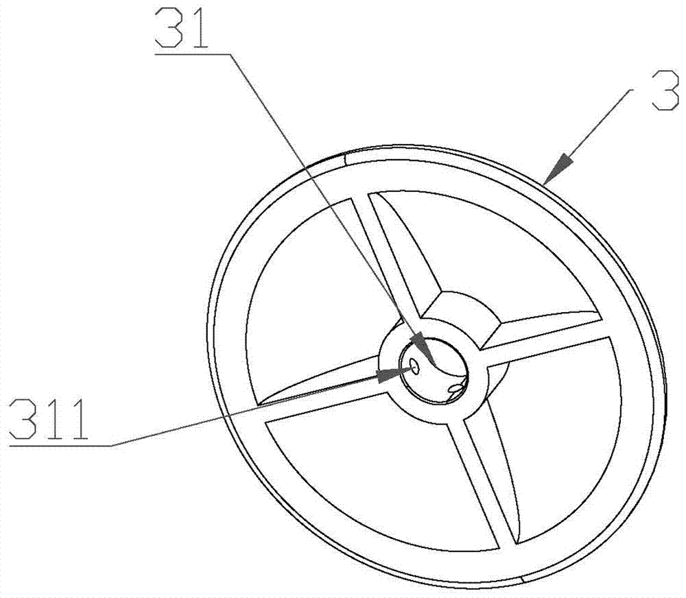 Suction type laundry detergent bottle cap