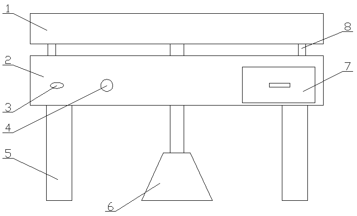 Lifting garment processing table