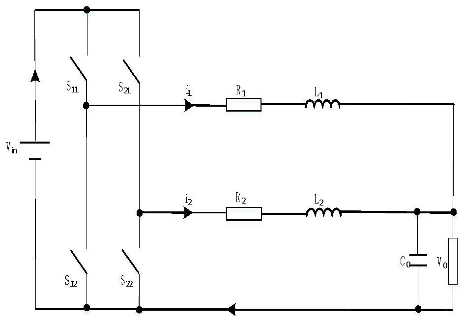 Topological structure of multiphase stacked interleaved buck converter