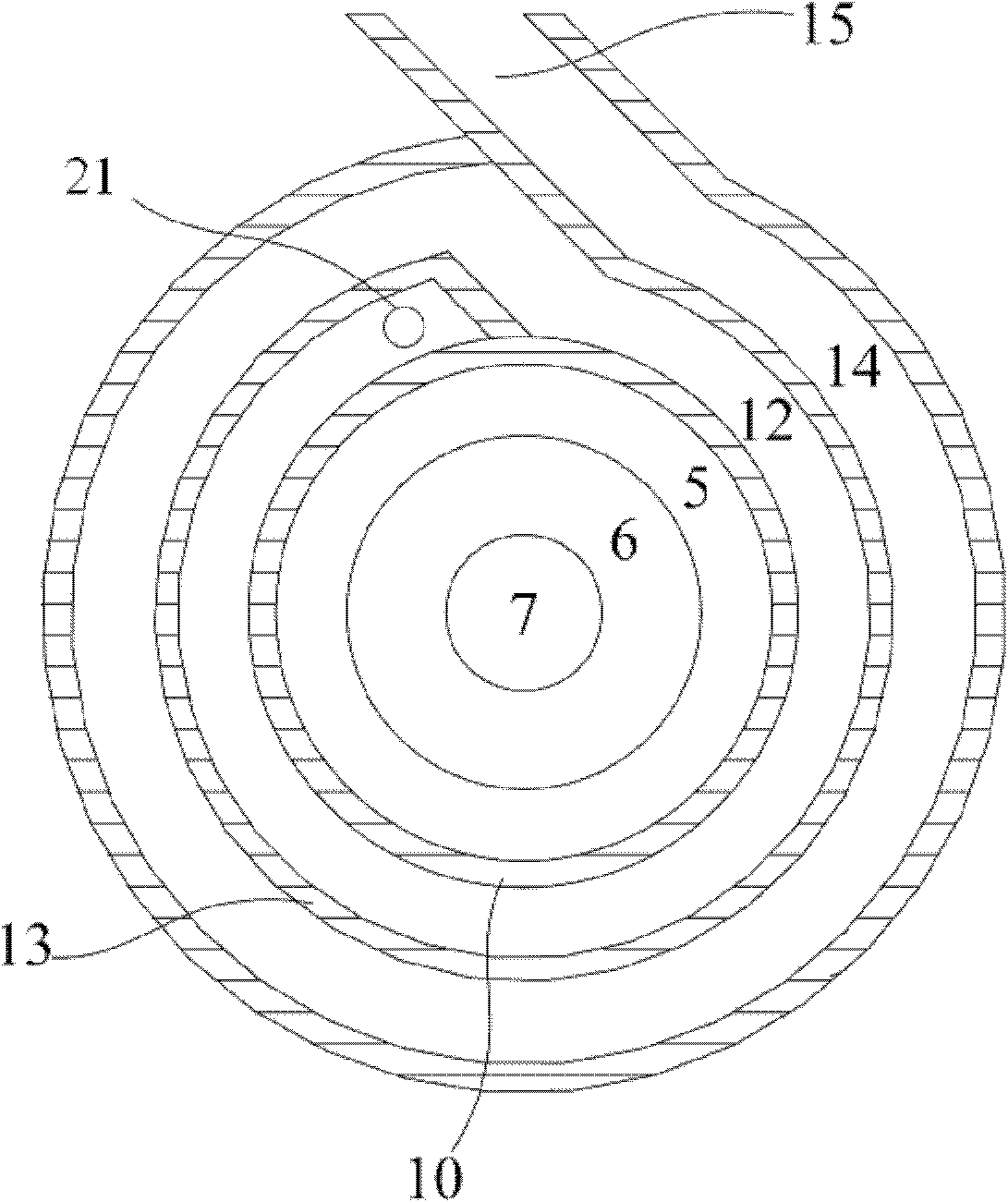 Gasification burner for producing synthetic gas through gasifying fuel slurry