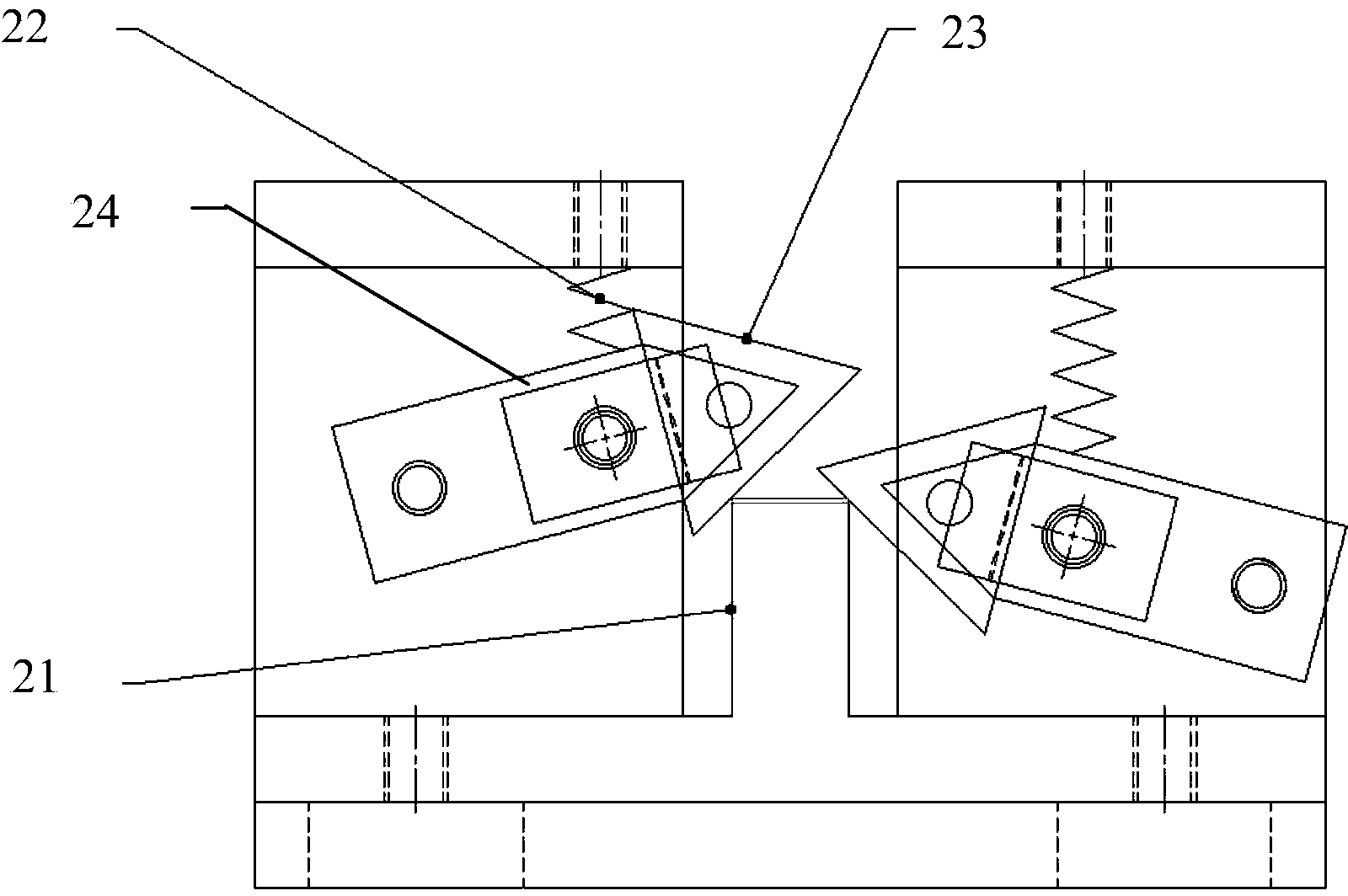 Burr removing mechanism and method of flux-cored steel belt