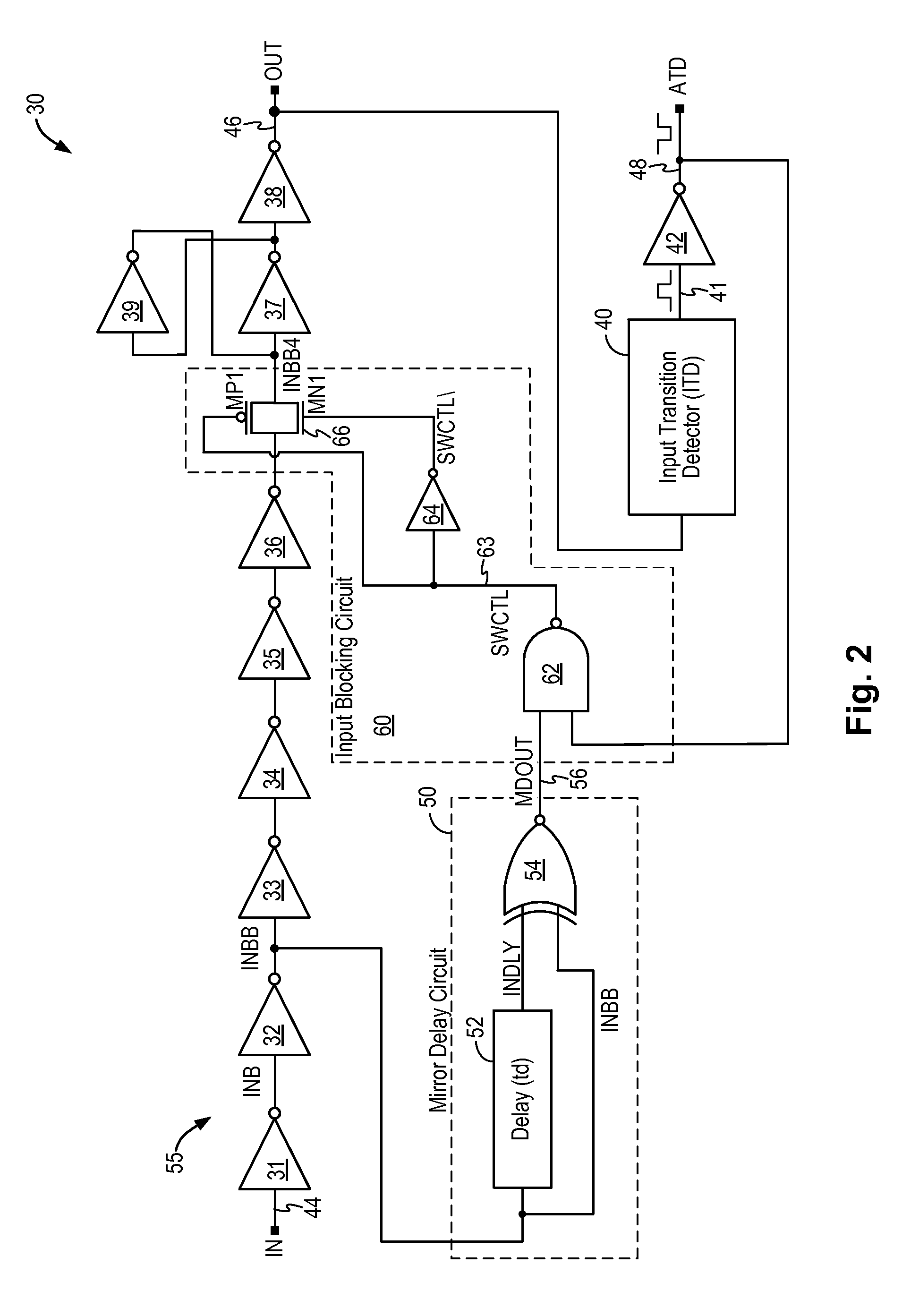 Glitch-free input transition detector