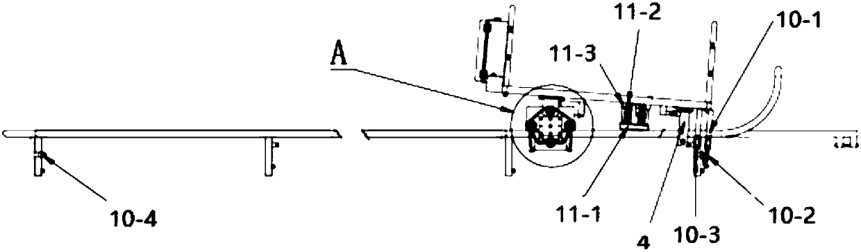 Self-propelled electric double-rail conveyer in hilly and mountainous areas