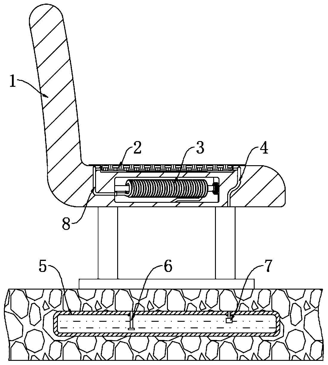 Outdoor constant-temperature bench