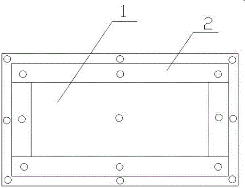 Novel limiting frame for mounting precipitating-preventing rainwater strainer and construction method of novel limiting frame