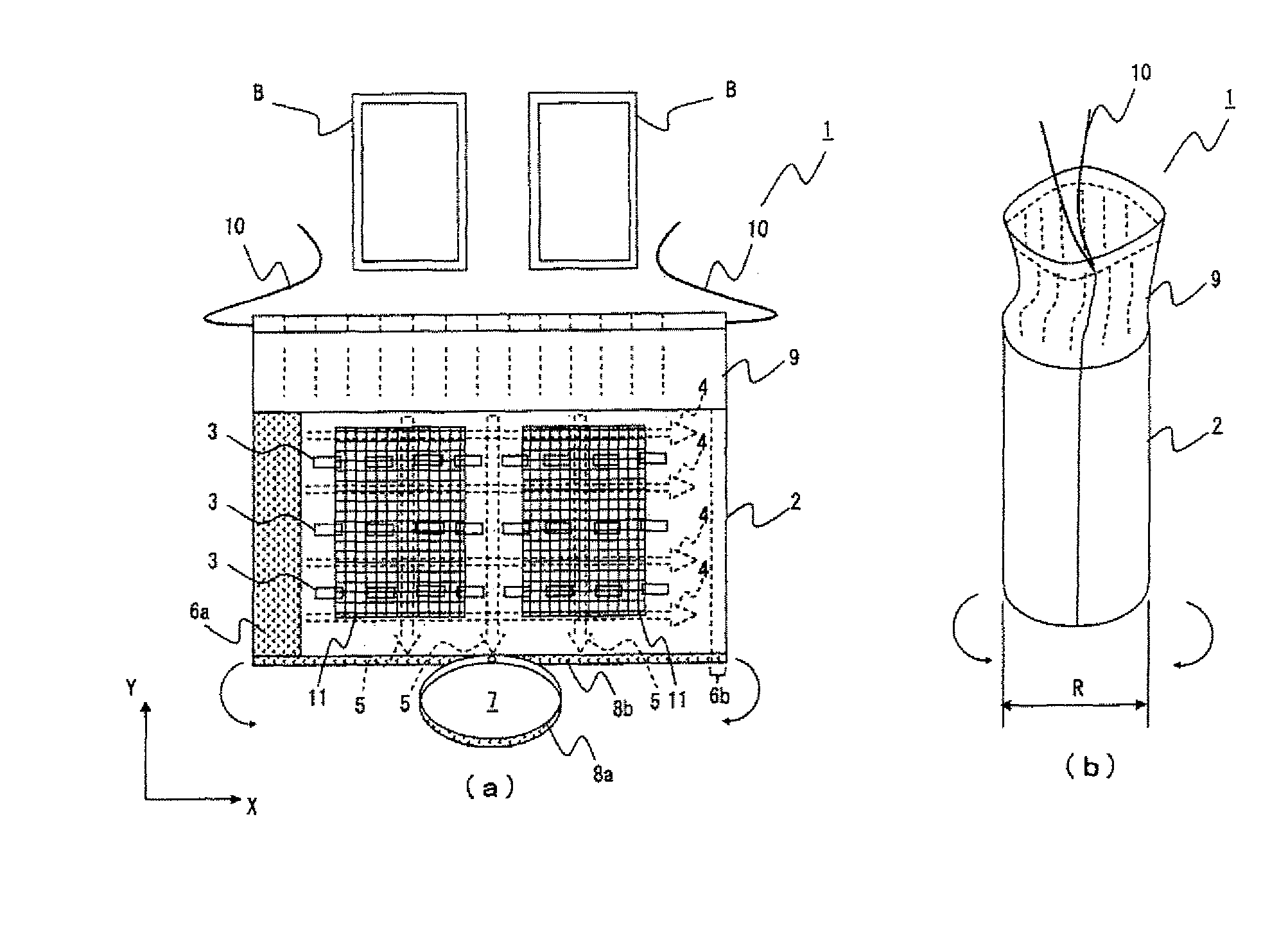 Gelling agent heating unit