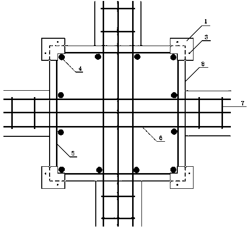Construction method for controlling integral position of column reinforcement