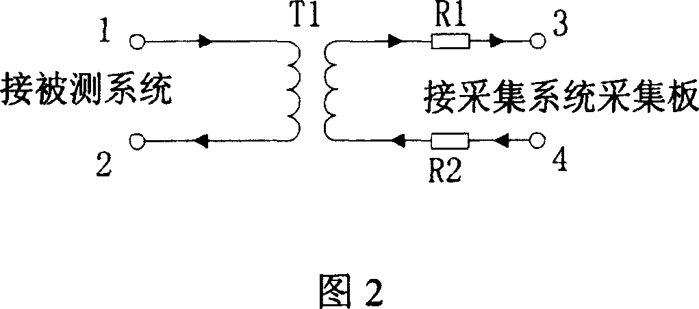 High impedance isolation device in signalling monitoring system