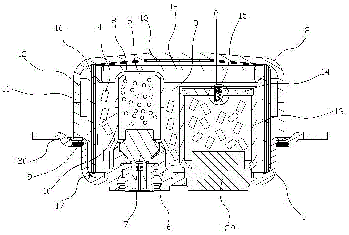 Inflatable gas generator capable of achieving secondary delayed detonation