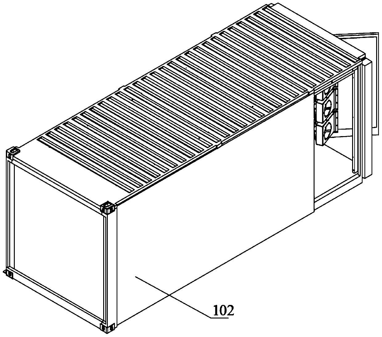 Temperature control system of energy storage container and energy storage container