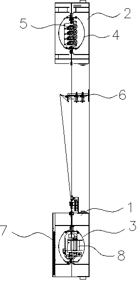 One-time forming type high-speed twisting machine