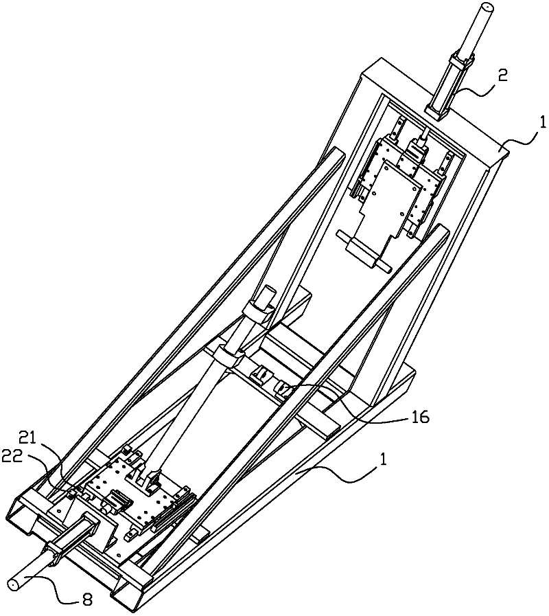 Motorcycle frame rigidity performance test device