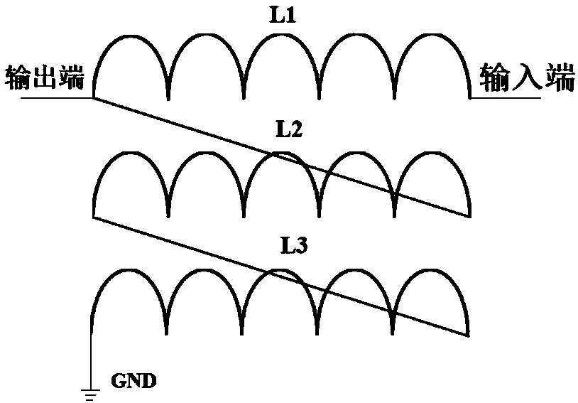 Small-sized wideband power splitter