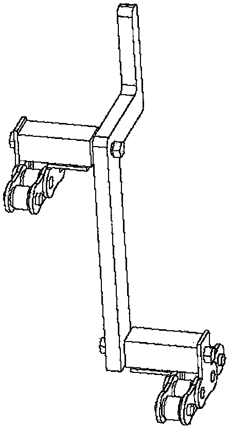 Automatic seedling plate van based on double-chain transmission