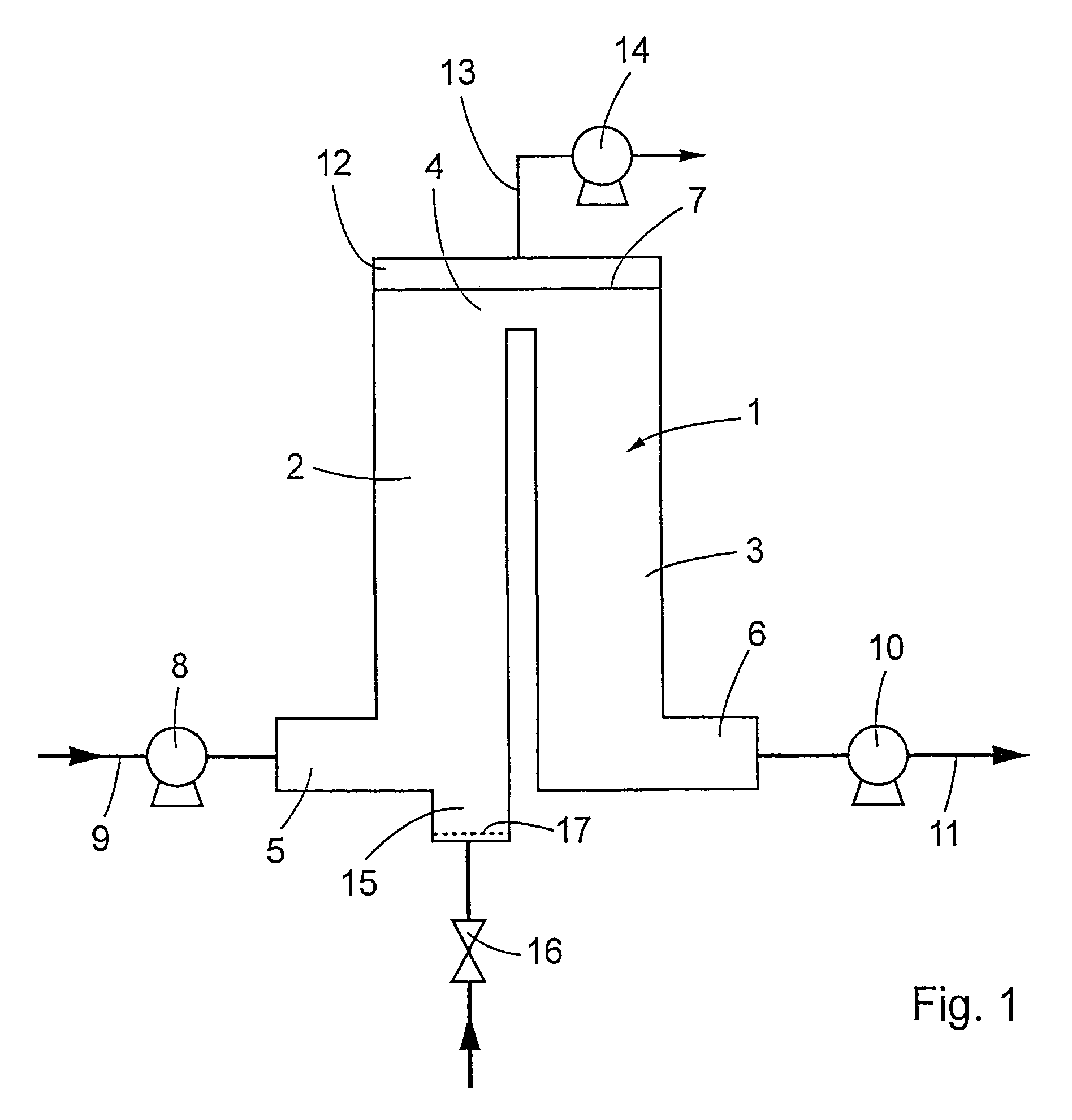 Method and an apparatus for continuously deaerating a liquid