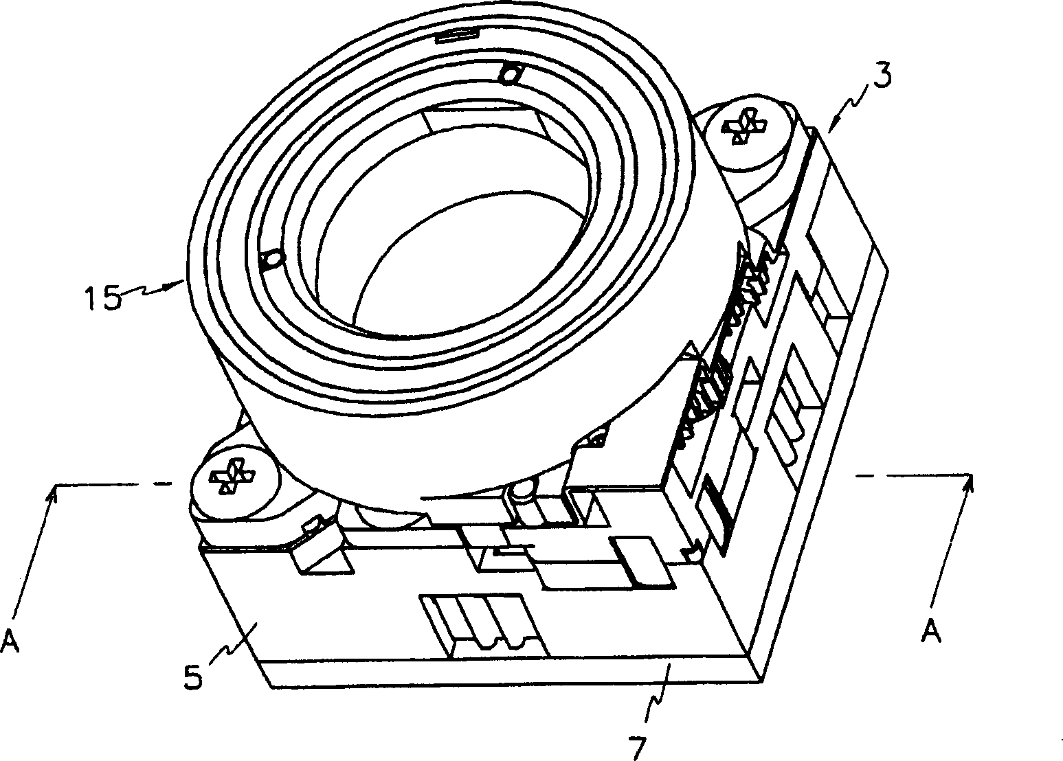 Camera focus changing lens system