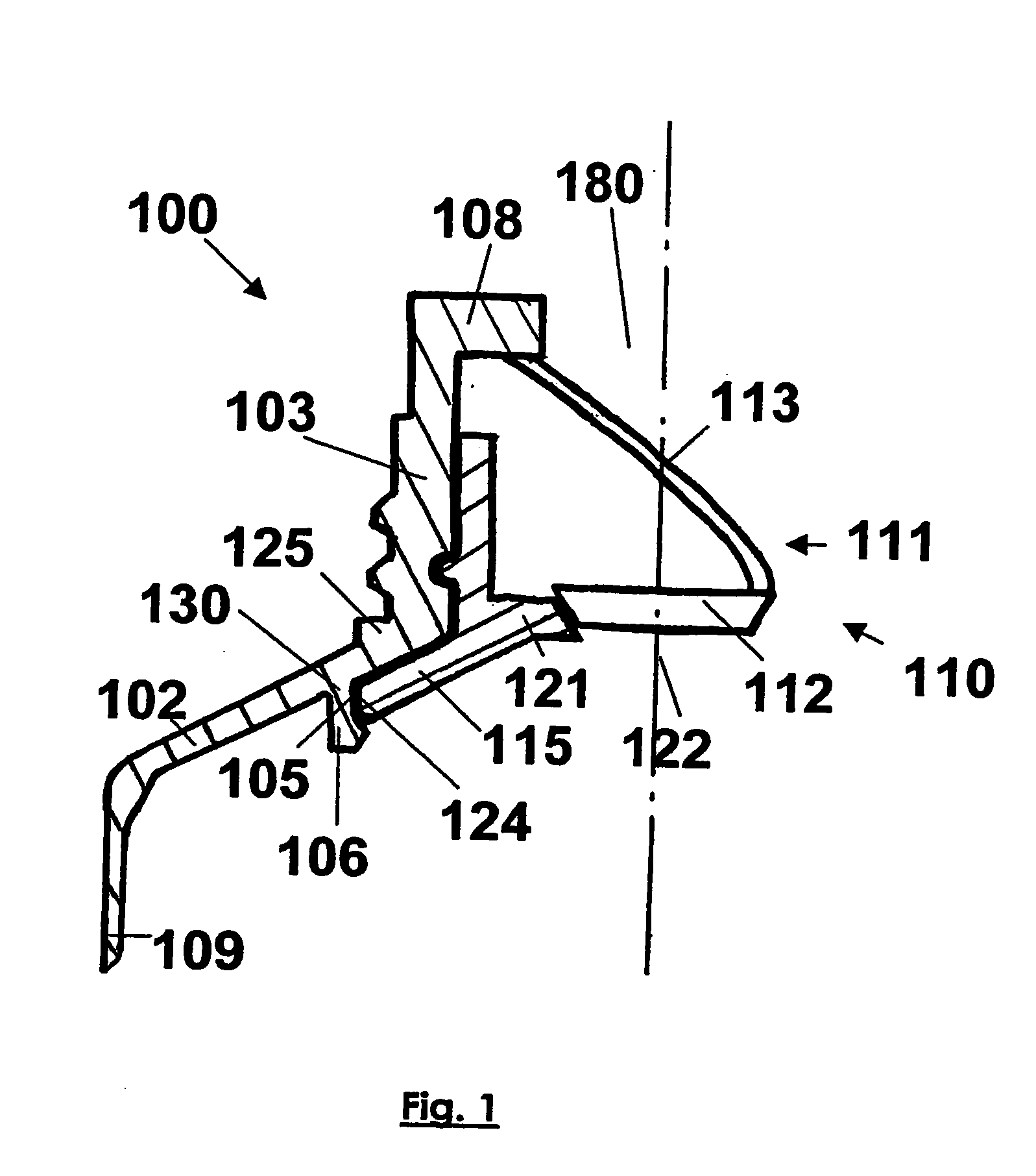 Collapsible tube with a distributor head without air return