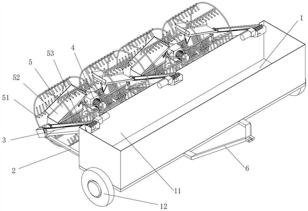 A comb-tooth reel type pineapple harvester