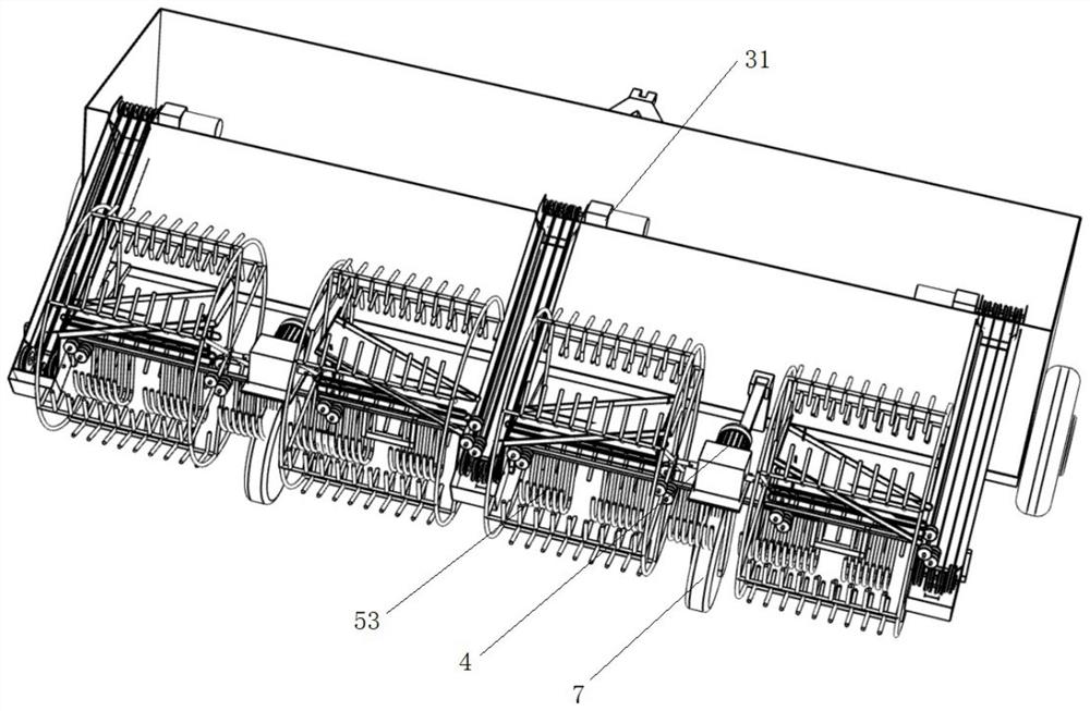 A comb-tooth reel type pineapple harvester