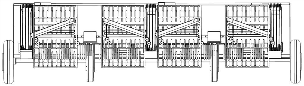 A comb-tooth reel type pineapple harvester