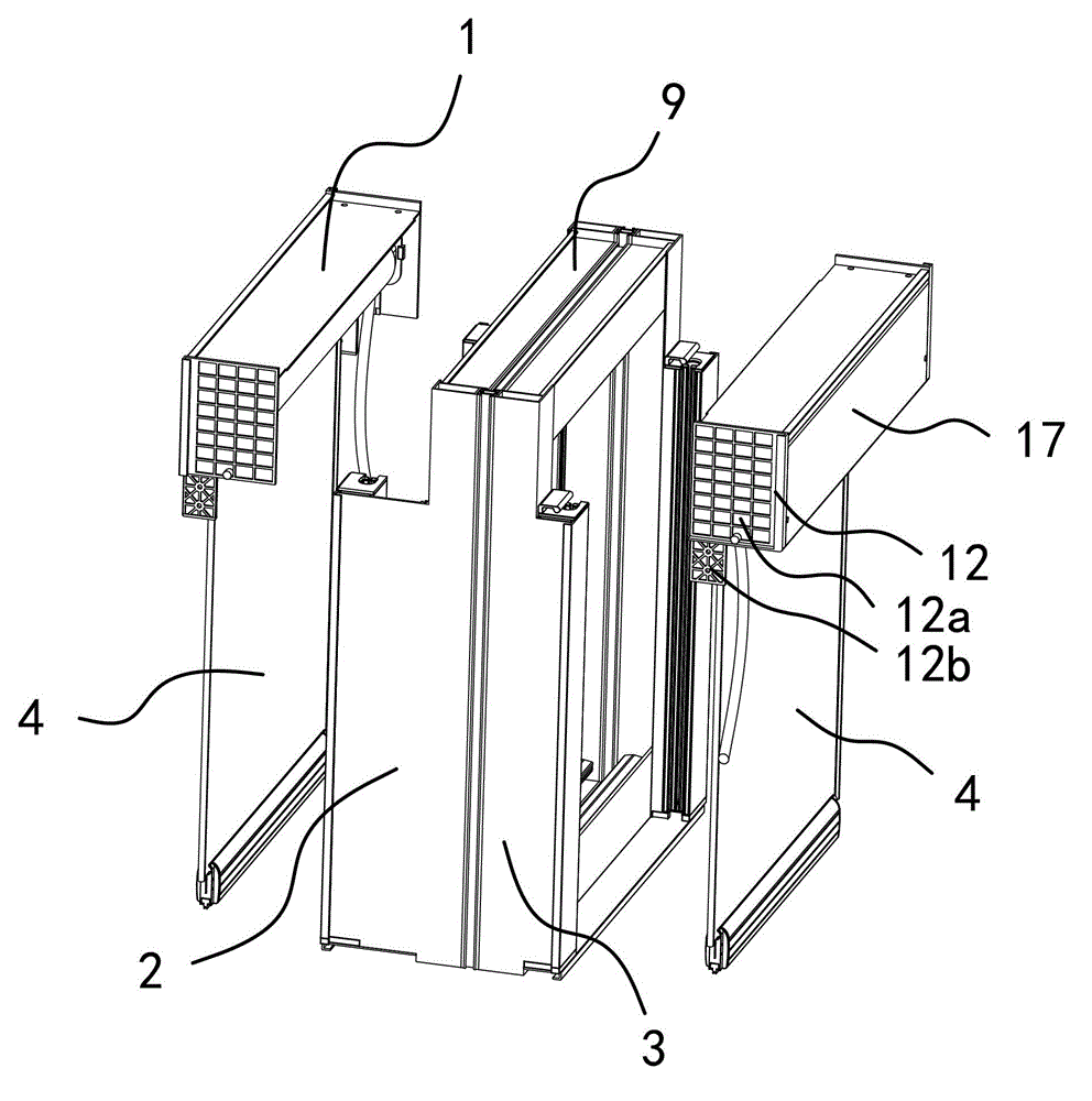 Window frame with front window cover and rear window cover and window with same