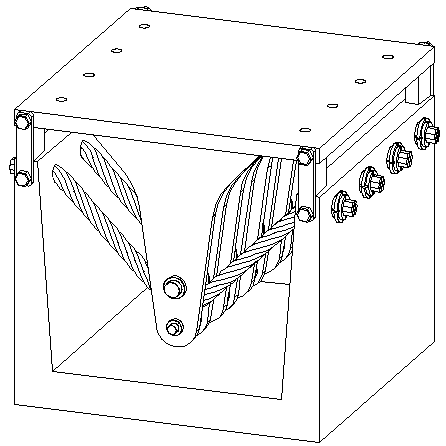 Rope pendulum self-resetting anti-pullout shock-isolation bearing