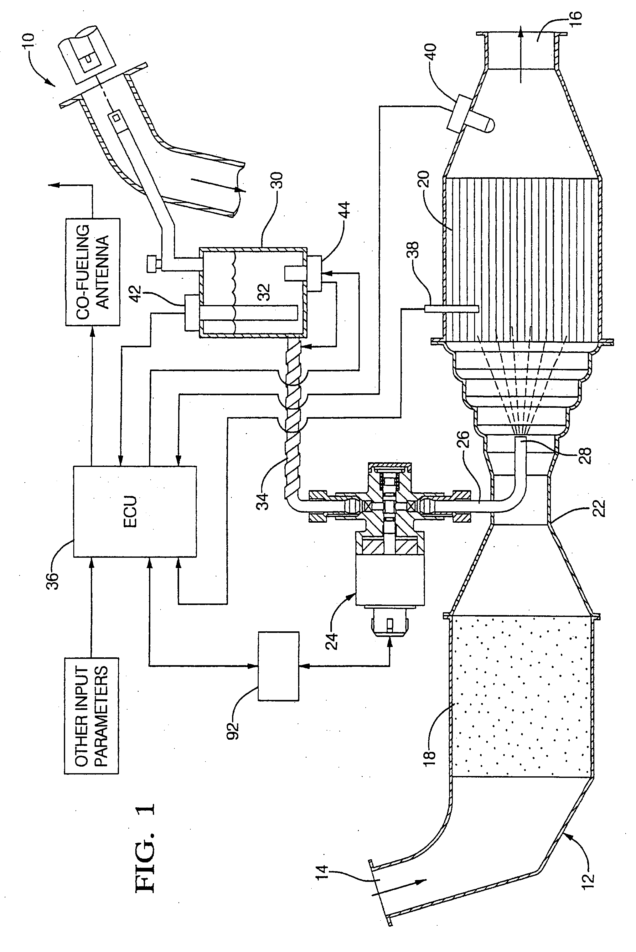 Apparatus and method for reductant dosing of an exhaust