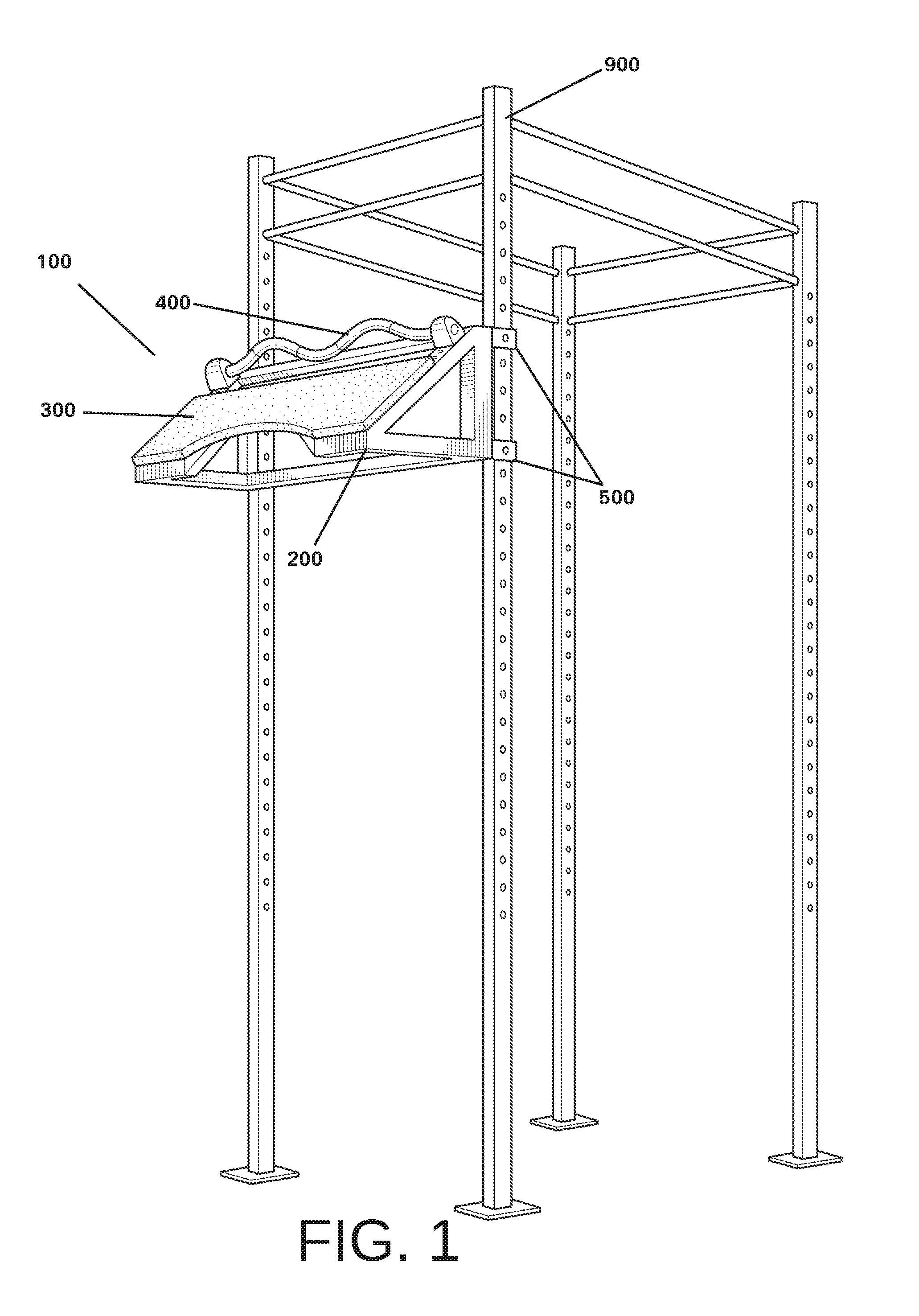 Isolated upper-body exercise device