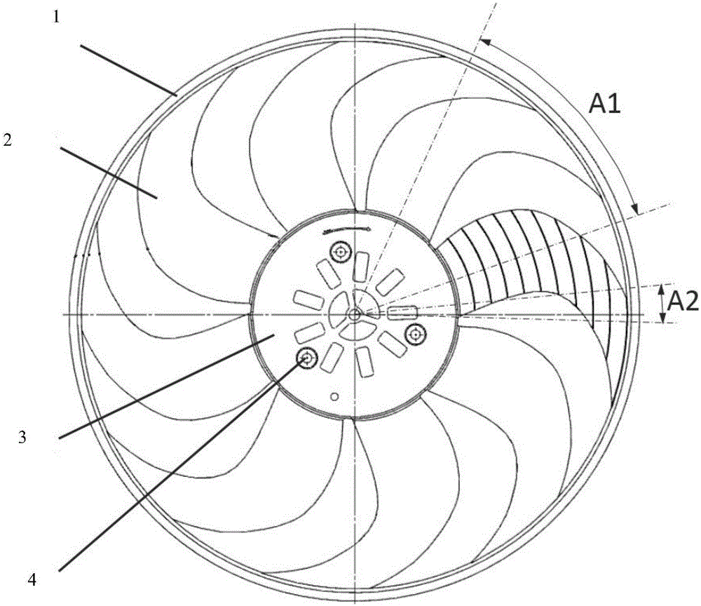 Fan blade of cooling fan