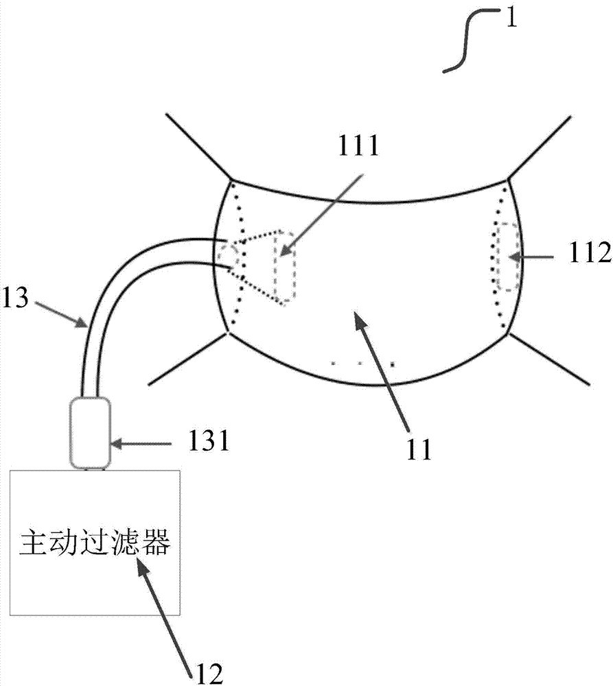 Air filtering mask