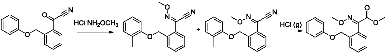 Synthetic method of kresoxim methyl