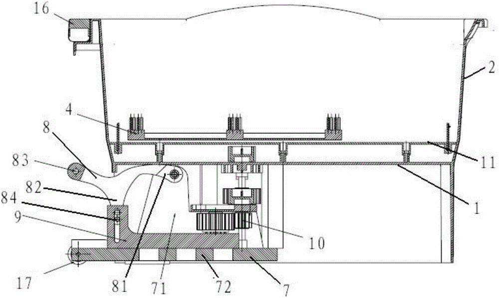 Mop cleaning barrel and automatic-water-squeezing mop barrel assembly